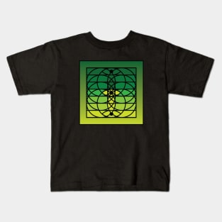 Doc Labs - Third Eye / Awakening (Geometric Art / Meditation / Yoga) - Version 2 - (Green No.1) Kids T-Shirt